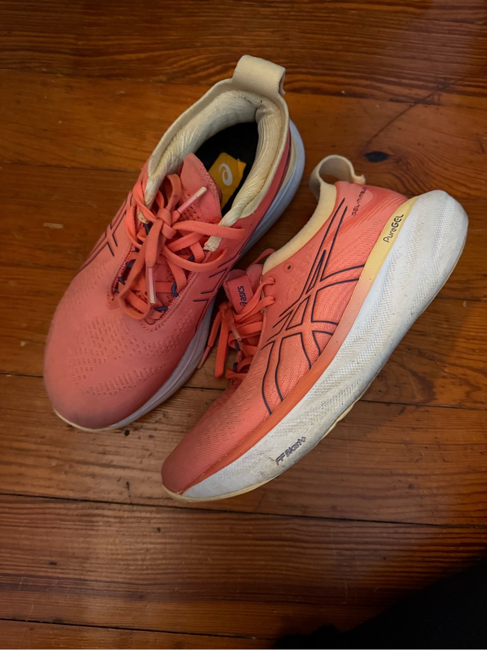 Asics Women's Coral/Pink Athletic Running Shoes